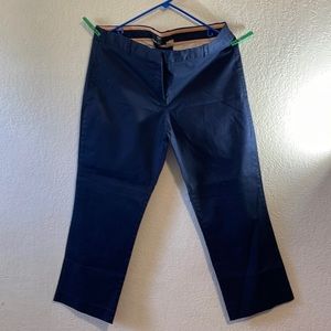 J. Crew navy blue city fit pants inseam 24 like new
